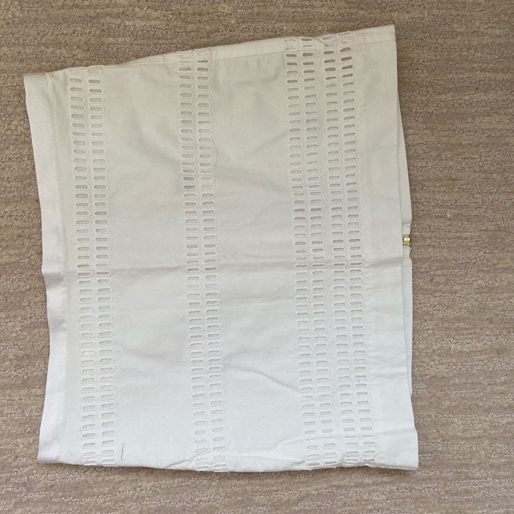 Gap embroidered white mini skirt (size 00)